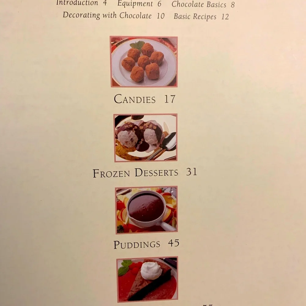 Williams Sonoma “ Chocolate” cookbook.